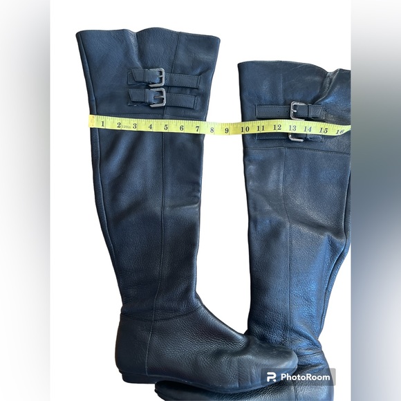 Calvin Klein black knee boots size 7.5 - Picture 3 of 7